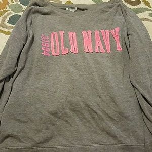 Gray and pink Old Navy sweater